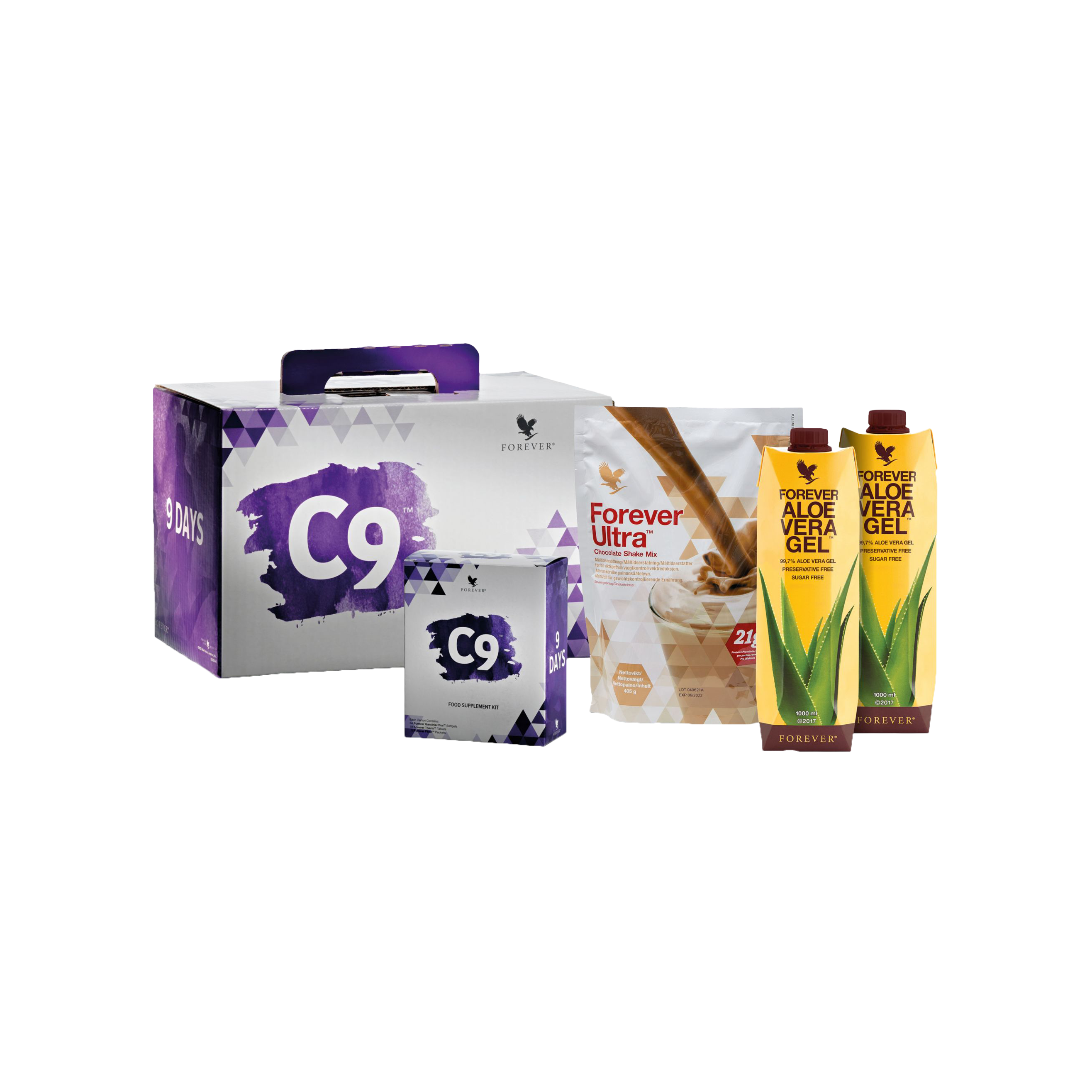 بسته clean 9 شکلاتی| Forever Clean 9 Aloe Chocolate